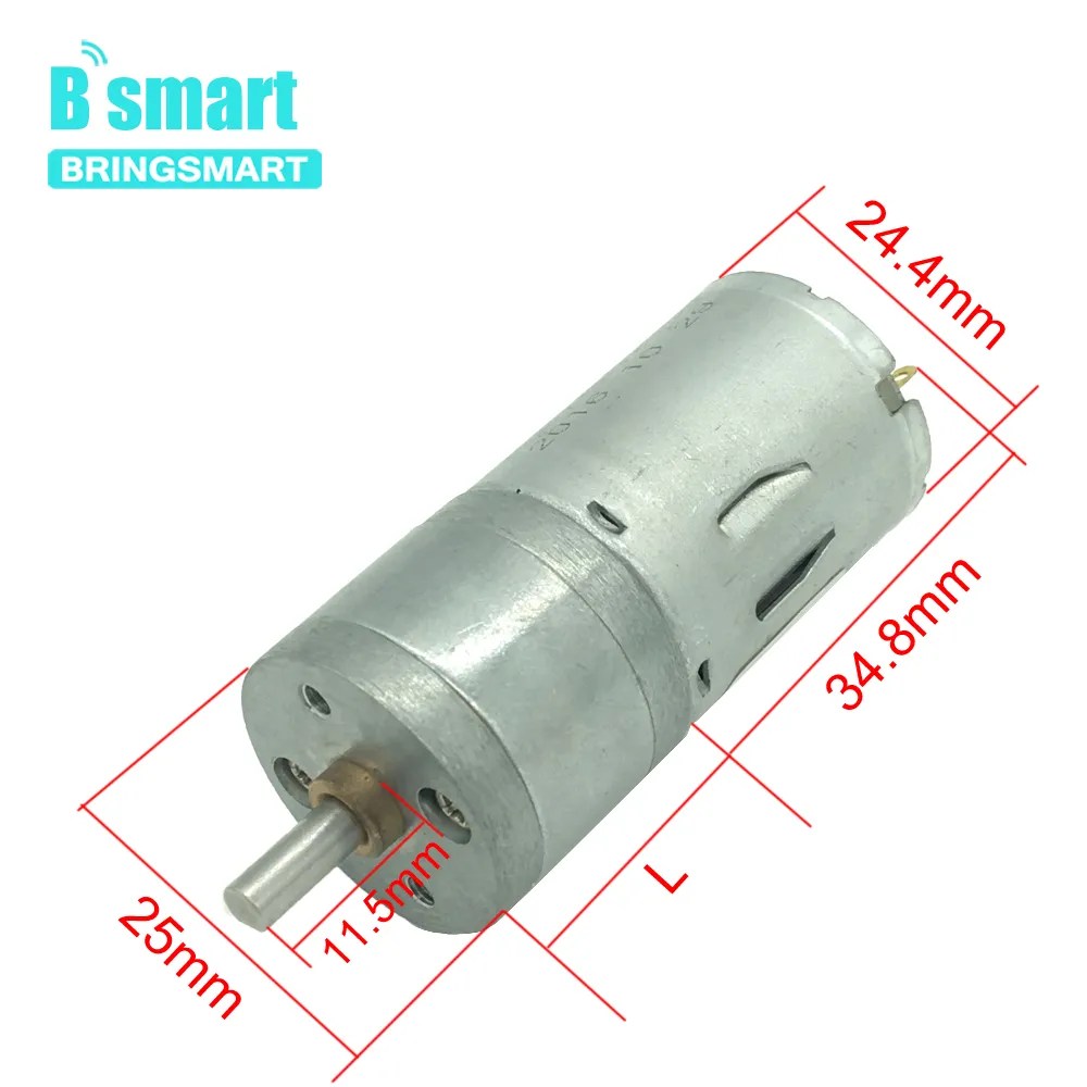 JGA25-370 Mini Motor DC 12 Volt 3V 6V 24V yüksek tork düşük hız ters elektrik motoru azaltma motor 12 v DİŞLİ Motor