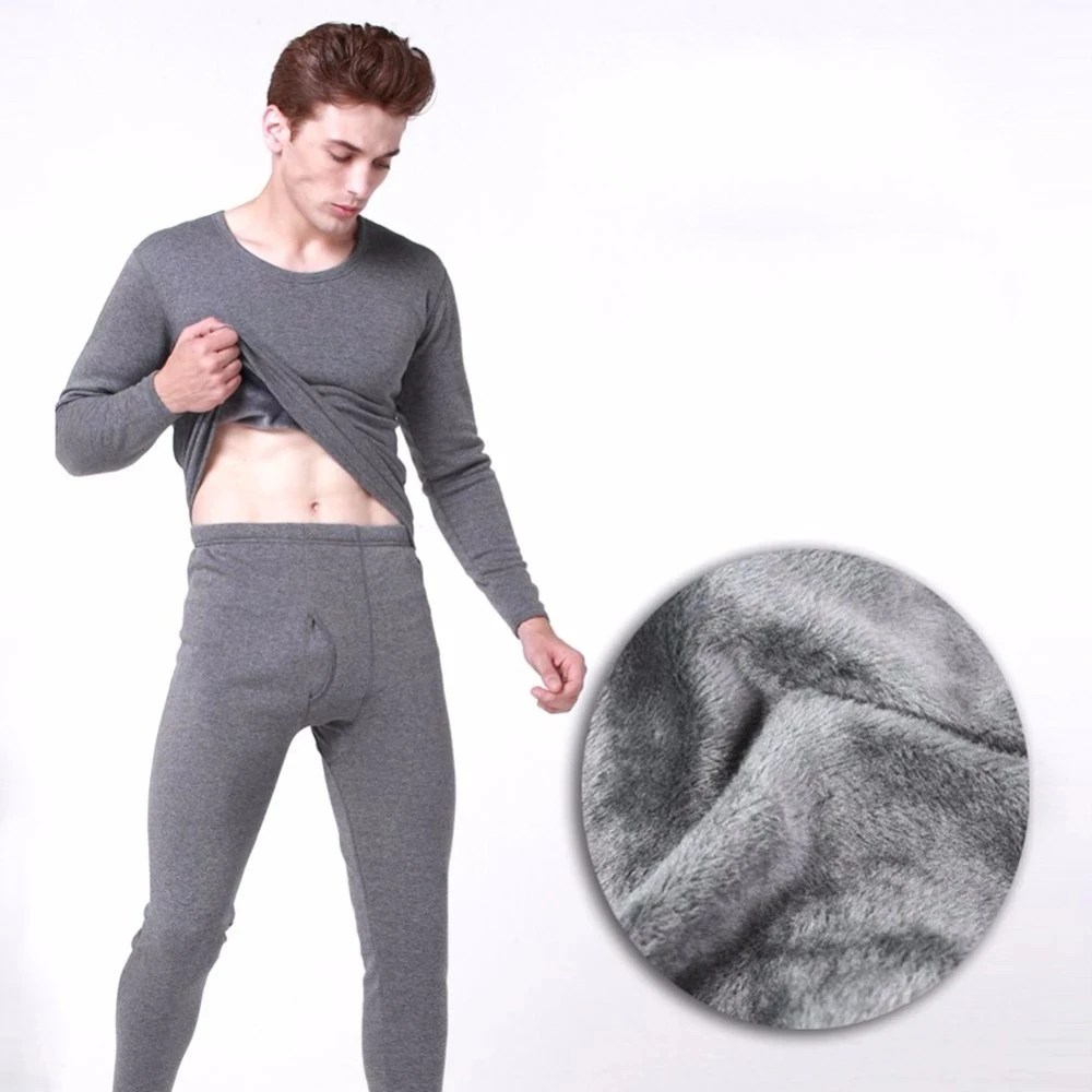 Kış termal iç çamaşır takım erkekler polar termo paçalı don polar üstleri pantolon iç çamaşırı kapalı rahat giyim pijama takım 4XL