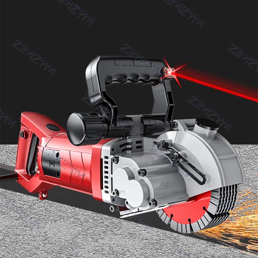 KCJ-001 elektrikli duvar kovalayan el lazer planya makinesi tuğla duvar kesme makinesi beton oluk planya makinesi 220V