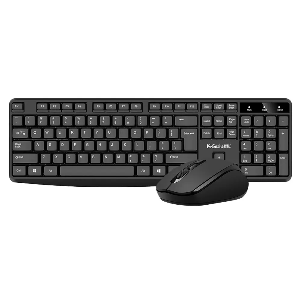 Kablosuz klavye ve fare Combo tam boyutlu 2.4GHz USB kablosuz klavye ve kablosuz optik fare Mac dizüstü masaüstü PC için