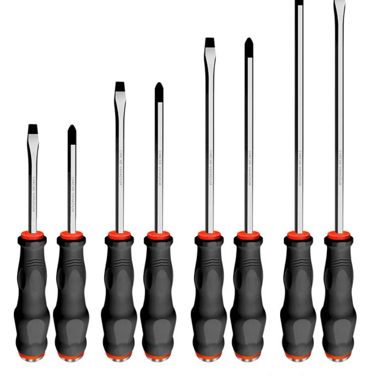 Kalite 100-300mm Knockable tornavida Phillips/oluklu vurmalı tornavida CR-V manyetik cıvata sürücü vida-sürüş araçları
