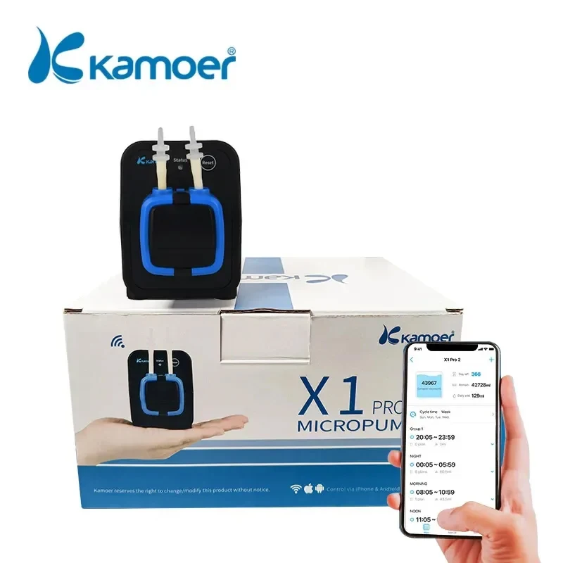 Kamoer Coralvue X1 PRO 2 WIFI APP dozaj pompası su tankı akvaryum pompa besin damlacık pompası