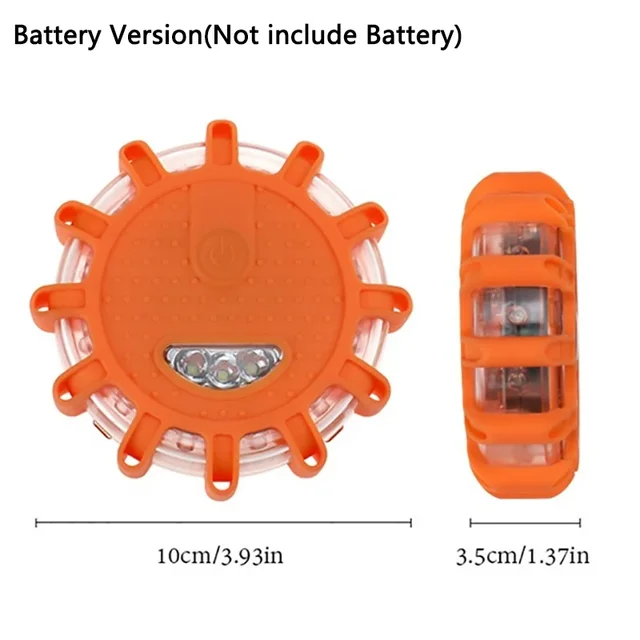 LED acil ışıkları Flare 9 modu güvenlik uyarı USB şarj edilebilir yanıp sönen lamba kırmızı Strobe kamyon araç araba için Dash işık