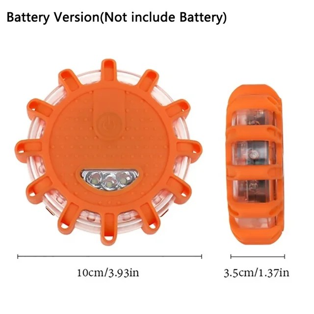 LED acil ışıkları Flare 9 modu güvenlik uyarı USB şarj edilebilir yanıp sönen lamba kırmızı Strobe kamyon araç araba için Dash işık - Görsel 9