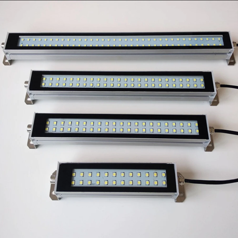 LED endüstriyel lamba su geçirmez yağ geçirmez toz geçirmez atölyesi CNC lambalar 22-53CM 110v 220v 24v 36v led makine çalışma aracı ışıkları