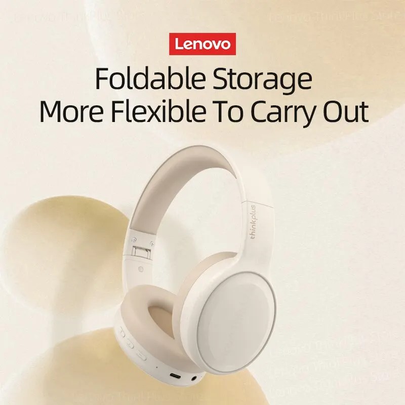 Lenovo TH30 kablosuz kulaklıklar Bluetooth 5.3 kulaklık Mic ile katlanabilir Gaming Headset spor kulaklık müzik kulaklıklar 250mAh - Görsel 2