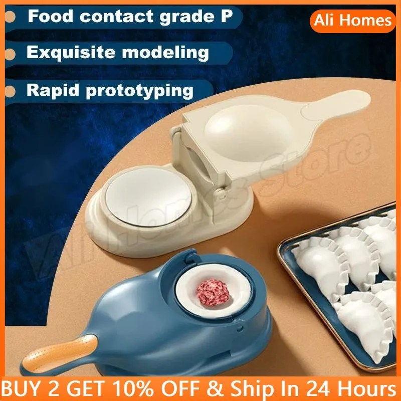 Makine 2 kalıp Dumplings basın cihazı Empanada hamur üretim makinesi mutfak Raviolis yapımcısı 2 In 1 cilt sarıcı