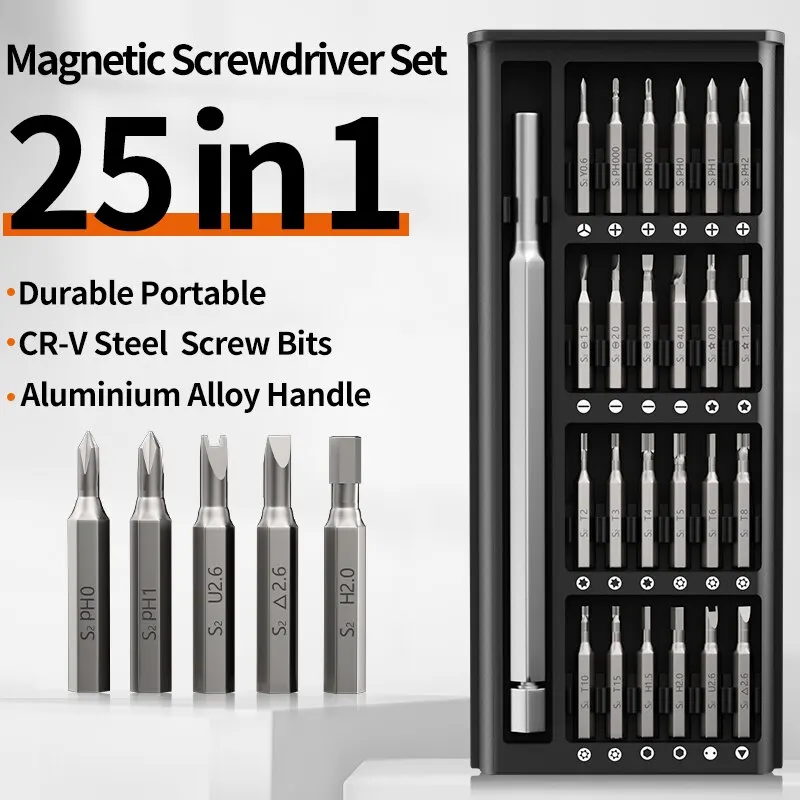 Manyetik tornavida seti 63 1 Kit bit hassas elektronik bilgisayar PC telefon sökme çok fonksiyonlu bakım aracı