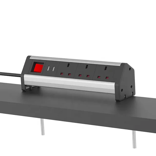 Melery masa gizli güç şeridi kelepçe İngiliz prizler USB elektrik İngiltere fişler 2/3/4/5 çıkış konferans masası mutfak ev ofis