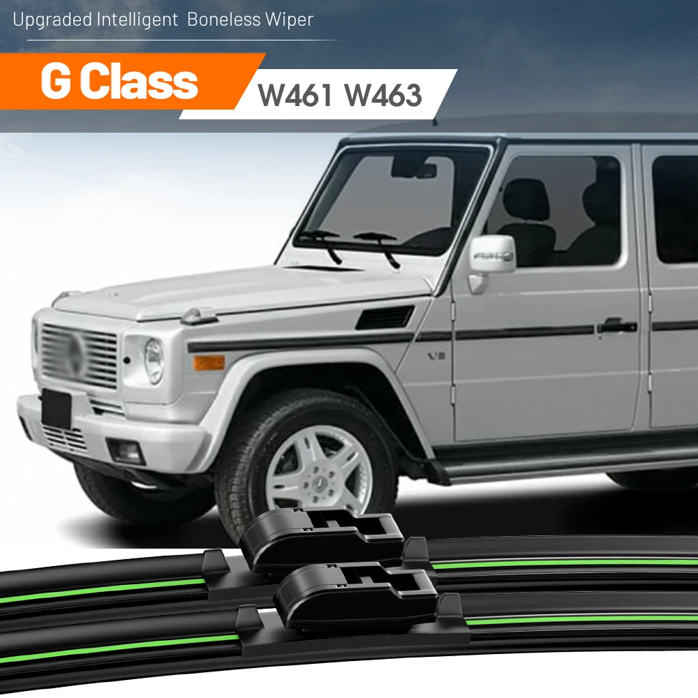 Mercedes Benz G Class W461 For için 2 adet 1989-2023 ön cam sileceği bıçakları 2014 2019 2020 cam pencere aksesuarları