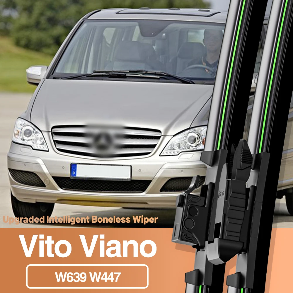 Mercedes Benz Vito Vito W447 W447 için 2 adet 2006-2022 ön cam sileceği bıçakları cam pencere aksesuarları 2007 2021
