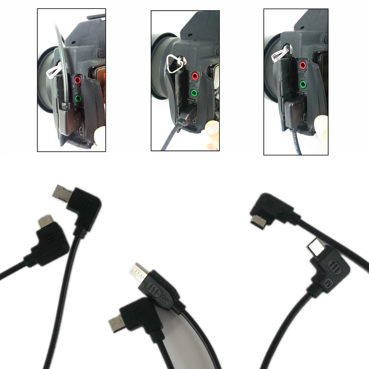 Mikro USB ila çoklu USB kamera kontrol kablosu için ZHIYUN vinç 2 WEEBILL-S & Sony A7 A7R A7S II III IV kamera değiştirin ZW-MULTI-002 - Görsel 1