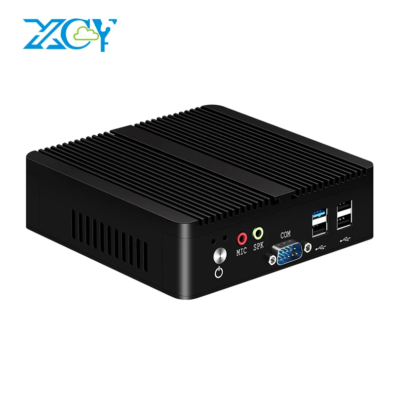 Mini PC Intel Pentium jcores dört çekirdekli 2x COM RS232 çift Gigabit Ethernet gömülü fansız endüstriyel bilgisayar desteği WiFi 4G
