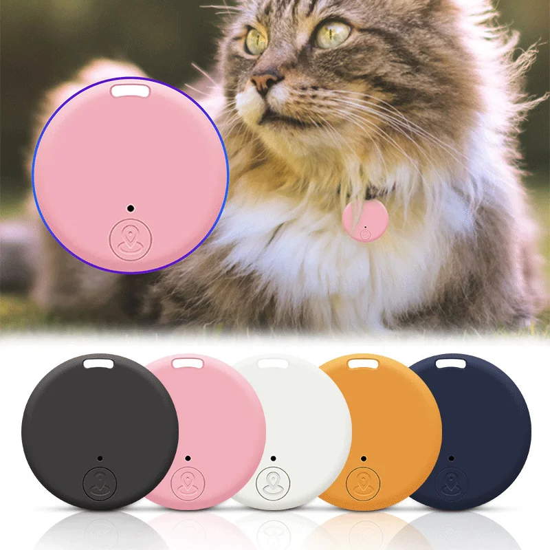 Mini köpek GPS Bluetooth 5.0 izci anti-kayıp cihazı yuvarlak anti-kayıp cihazı Pet çocuk çantası cüzdan izleme akıllı bulucu bulucu