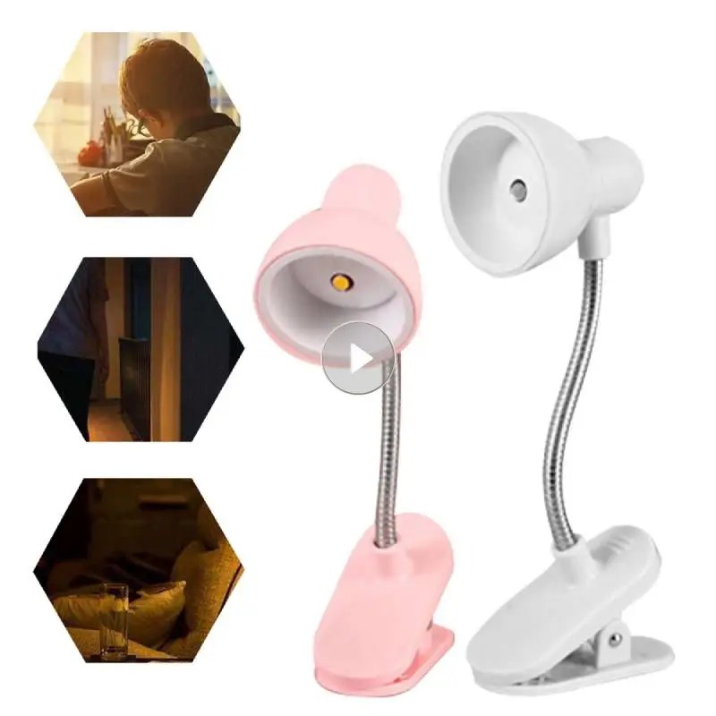 Mini kitap işık LED kelepçe okuma lambası gece işıkları kitaplar okumak için başucu masa yatak odası çalışma klip tasarım ev çocuk öğrenci