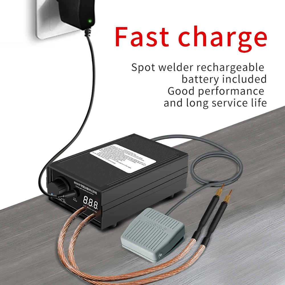 Mini noktalar KAYNAK MAKINESİ 8000W el nokta kaynak dijital ekran şarj edilebilir 18650 pil ve kaynak nikel şerit için