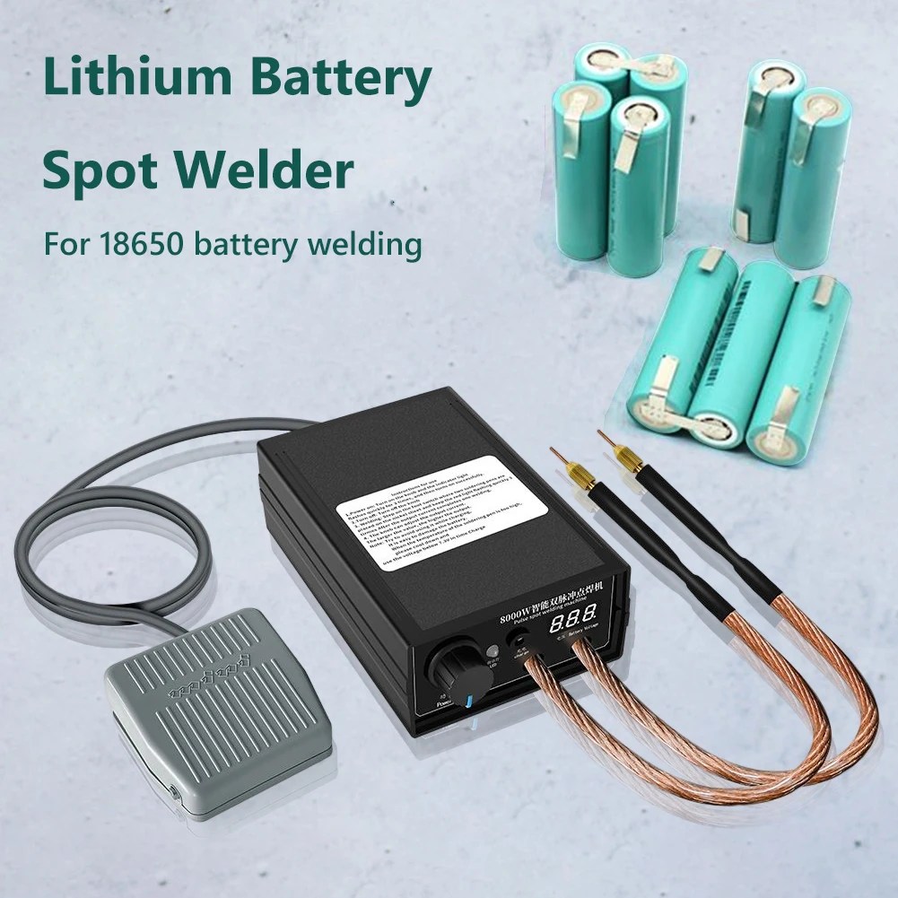 Mini noktalar KAYNAK MAKINESİ 8000W el nokta kaynak dijital ekran şarj edilebilir 18650 pil ve kaynak nikel şerit için - Görsel 4