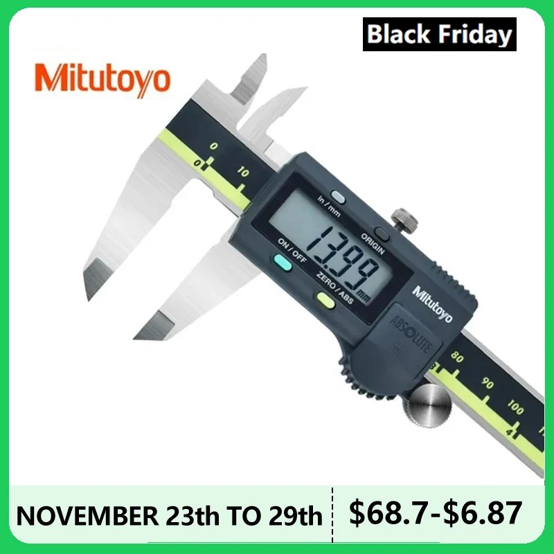 Mitutoyo kumpas 200mm 500-197-30 LCD dijital sürmeli kaliperleri 8in elektronik ölçüm paslanmaz çelik kumpas dijital