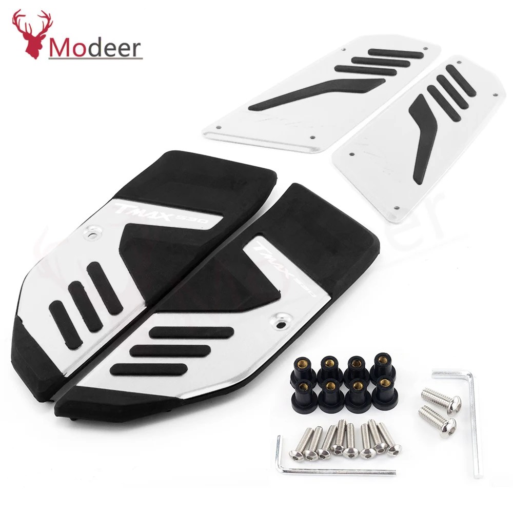 Motosiklet Footrest pedalı Footboard ayak mandalları yolcu Footpeg Pad adım aksesuar YAMAHA Tmax 530 için Tmax530 SX DX 2017-2022 - Görsel 2