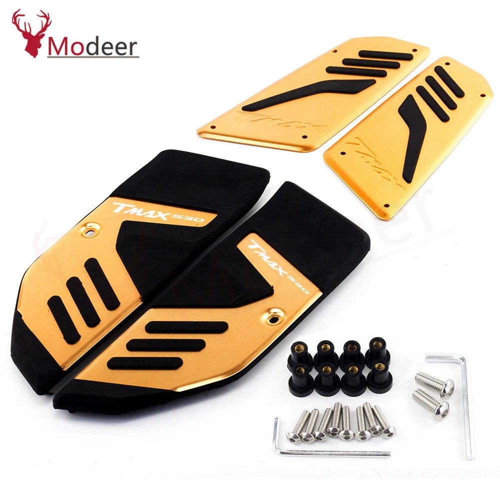 Motosiklet Footrest pedalı Footboard ayak mandalları yolcu Footpeg Pad adım aksesuar YAMAHA Tmax 530 için Tmax530 SX DX 2017-2022 - Görsel 4