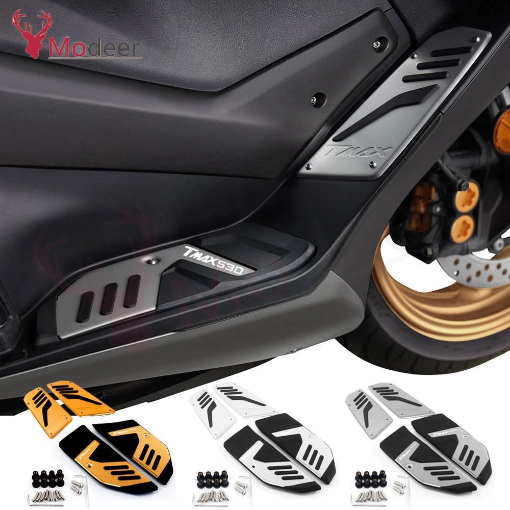 Motosiklet Footrest pedalı Footboard ayak mandalları yolcu Footpeg Pad adım aksesuar YAMAHA Tmax 530 için Tmax530 SX DX 2017-2022