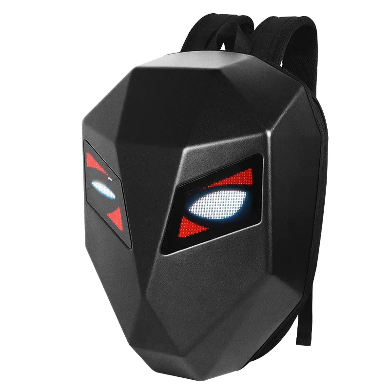 Motosiklet sürme akıllı LED sırt çantası Schoolbag bisiklet Bluetooth su geçirmez sert kılıf DIY bisiklet seyahat sırt çantası kask çantası