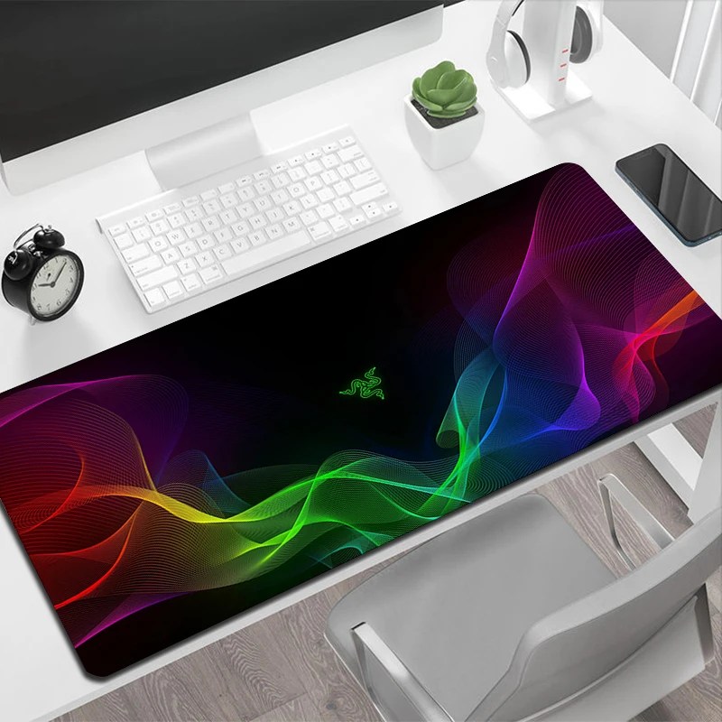 Mouse Pad oyun büyük bilgisayar XXL pads pads masa paspaslar Razer PC Gamer halı kaymaz dizüstü yumuşak fareler ped fare Mat 100x55cm - Görsel 2