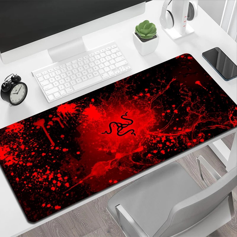 Mouse Pad oyun büyük bilgisayar XXL pads pads masa paspaslar Razer PC Gamer halı kaymaz dizüstü yumuşak fareler ped fare Mat 100x55cm - Görsel 3