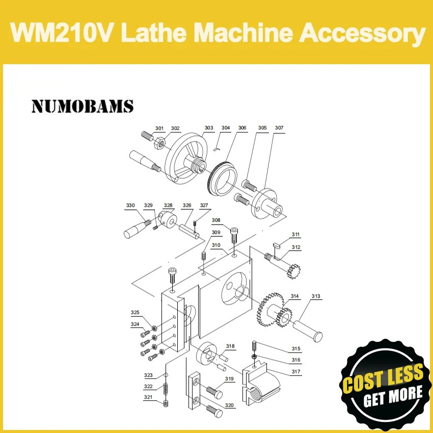 NUMOBAMS WM210V torna aksesuarları