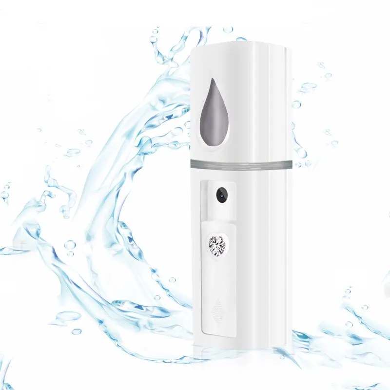 Nano yüz vapur sis sprey kirpik uzantıları temizleme gözenekleri su SPA nemlendirici yüz püskürtücü USB şarj edilebilir