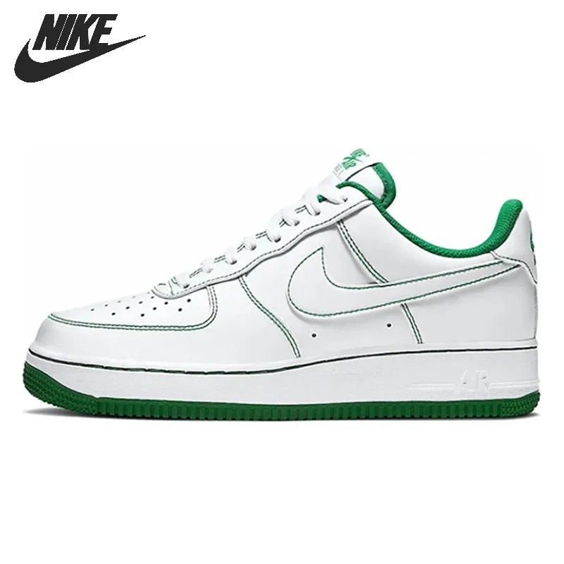 Nike hava kuvvetleri 1 düşük erkekler kadınlar kaykay ayakkabı rahat Unisex Sneakers soğuk beyaz zümrüt