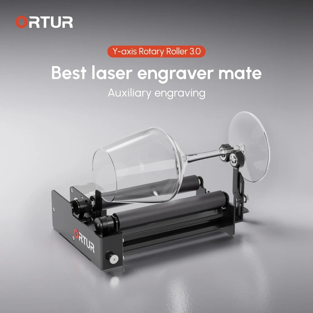 Ortur y-ekseni döner rulo 3.0 tüm Ortur ve Aufero makineleri ve diğer sıcak satış lazer gravür makineleri ile uyumlu