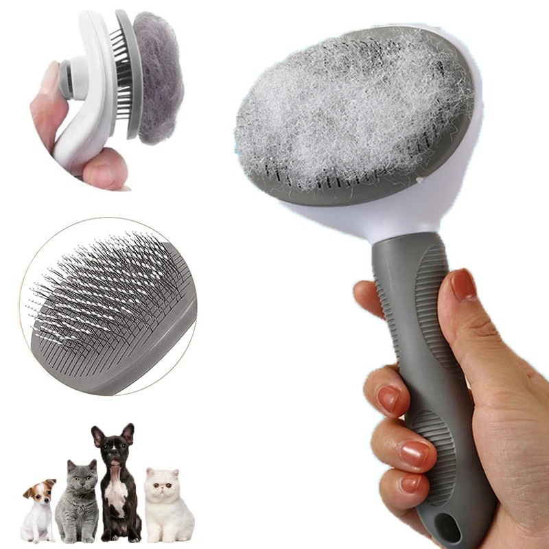 Pet saç çıkarıcı köpek fırçası kedi tarak hayvan bakım araçları köpekler aksesuarları kedi malzemeleri paslanmaz çelik güzellik masaj tarak