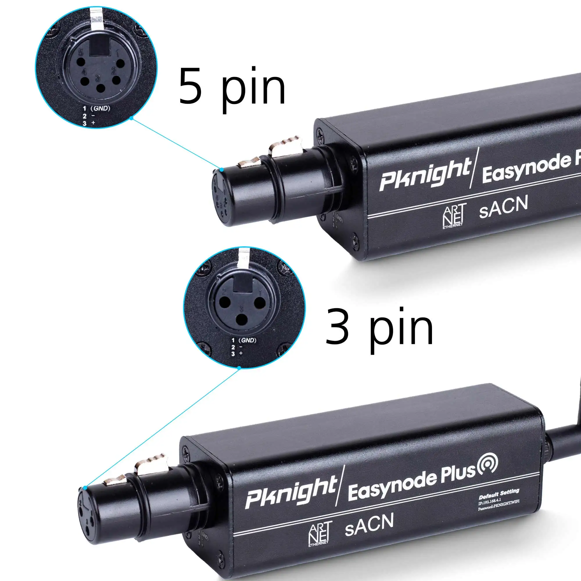 Pknight 2.4G kablosuz WiFi DMX Easynode artı Mini DMX denetleyici App ile WIFI-DMX PRO kullanarak ArtNet/sac protokolü - Görsel 2