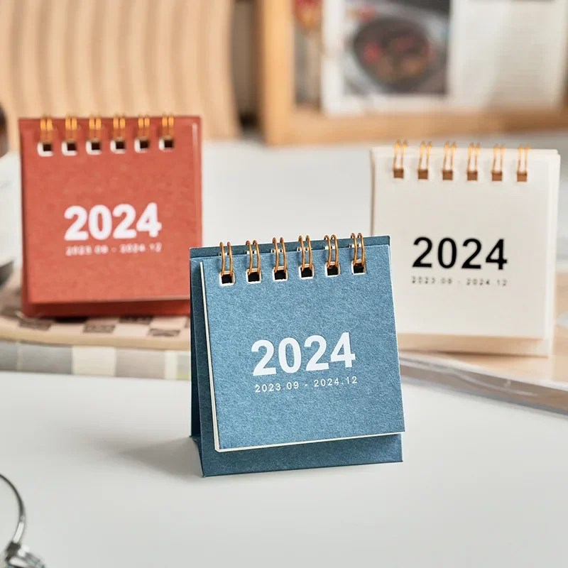 Planlayıcısı programı ofis malzemeleri için Journamm 2023.09-2024.12 masa takvimi yaratıcı takvim günlük Mini Ins StyleTable takvim