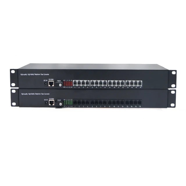 RJ11 telefon ve 10/100M Ethernet üzerinden Fiber optik genişletici, sabit hat telefonları Fiber, Singlemode 20Km, çok modlu 500m - Görsel 10