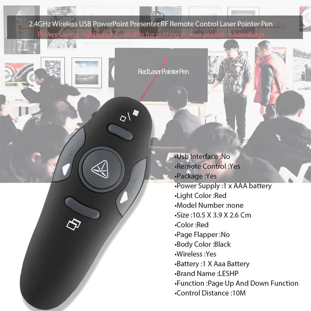 Sıcak lazer işaretçi kalem Powerpoints Clicker USB kablosuz sunum sunum uzaktan kumanda projektör PPT işaret slaytlar kalemler