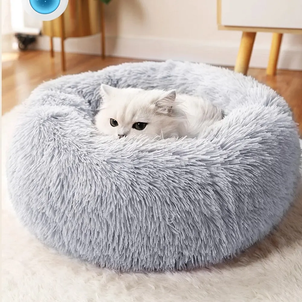 Süper kedi yatak sıcak uyku kedi yuva yumuşak uzun peluş en Pet köpek köpek yatağı sepet yastık kedi yatak kedi matı hayvanlar uyku