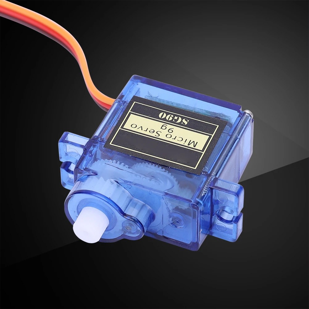 SG90 9G mikro dişli Servo Motor sabit kanatlı direksiyon motoru RC helikopter uçak uçak için 180/360 derece - Görsel 5