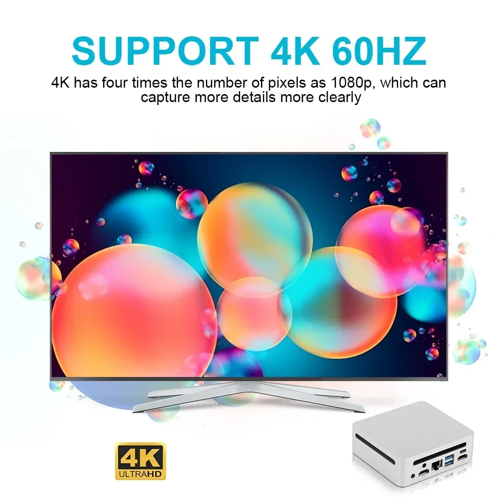 SZBOX Mini PC AMD Ryzen ry/ 5500U / 5700U / 7530U Windows 11 DDR4 3200MHZ NVME SSD WIIF 6 BT 5.2 4K MINI PC oyun bilgisayarı