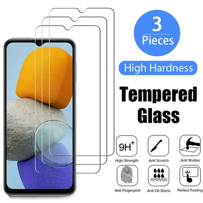 Samsung Galaxy A13 için 3 adet temperli cam A53 A53 A33 Samsung A22 A73 5G ekran koruyucu Samsung A52S A21S A51 50 A72 A71 cam