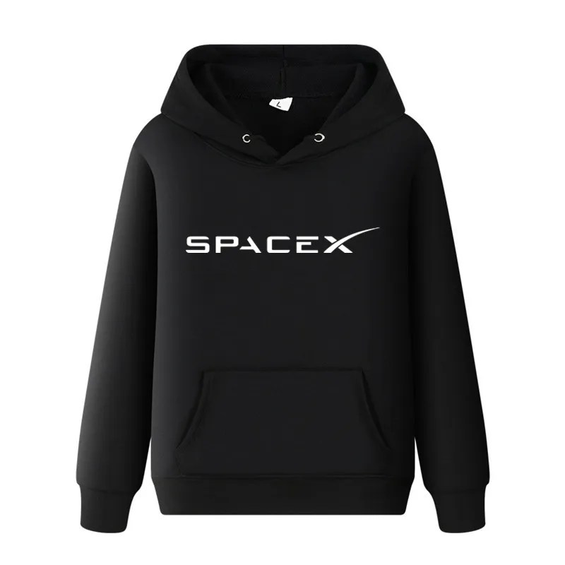 SpaceX T-shirt Elon Musk ağır falcon Hoodies erkekler Mars starman araba roket StarmanX Tesla Roadster kadın kazak Hoody Tops