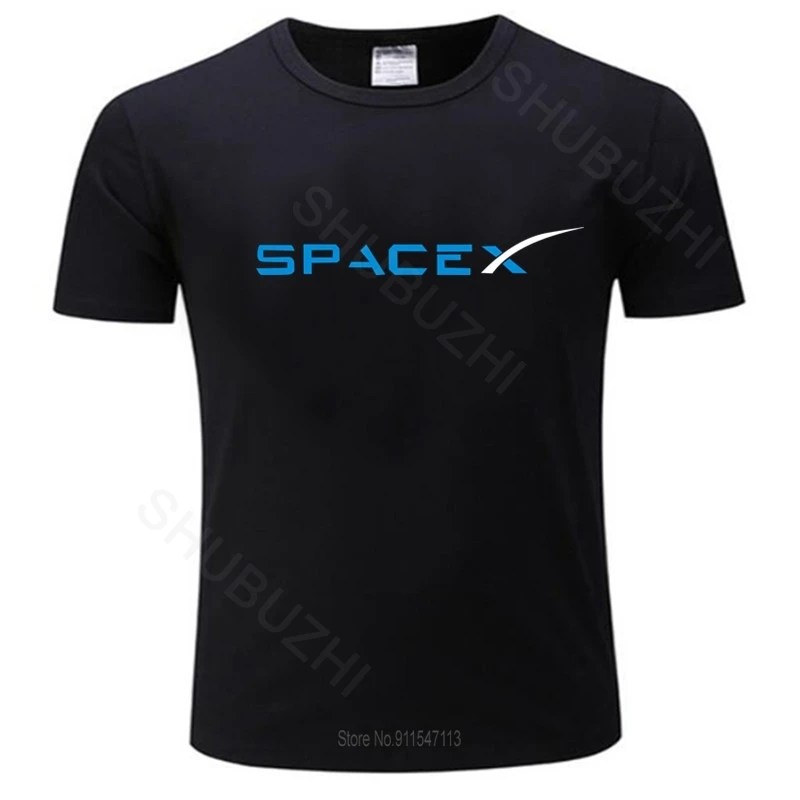SpaceX siyah tshirt uzay X Logo T Shirt erkek popüler erkek arkadaşı artı boyutu tshirt yeni moda pamuk teeshirt damla nakliye