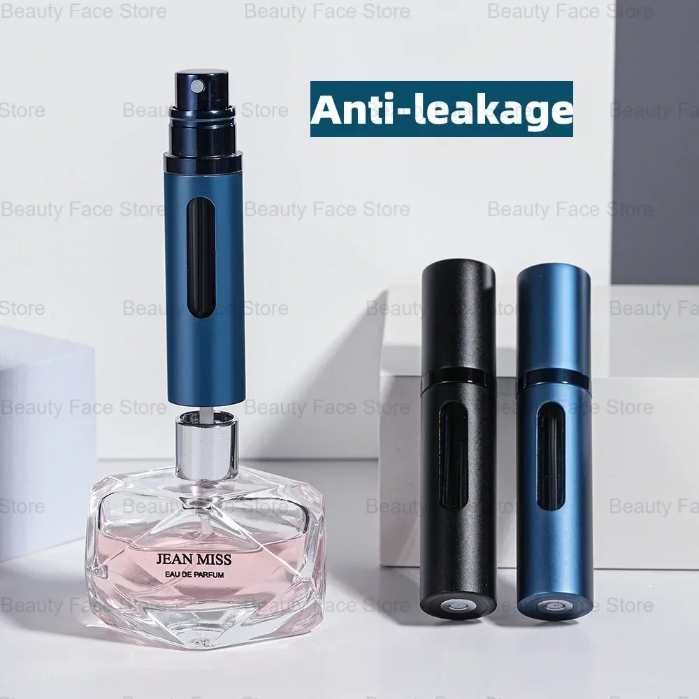 Sprey koku pompası ile 5/8ml cam doldurulabilir parfüm şişesi taşınabilir seyahat boş kozmetik kapları Mini sprey atomizör şişe