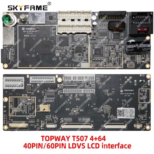TOPWAY TS7 T3L TS18 T5 TS10 T507 anakart PCB PCBA ana kurulu Android inşa - Görsel 13