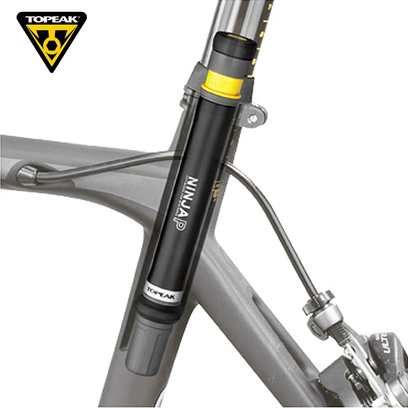 Topeak NINJA P bisiklet Mini basınç pompası yol bisikleti 160psi Presta vana taşınabilir pompa CNC şişirme bisiklet Seatpost gizli pompası