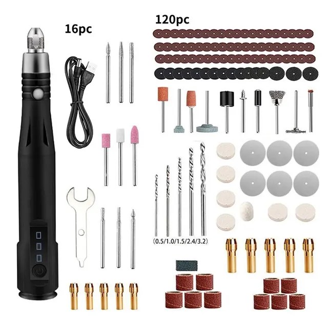 USB 5V elektrikli değirmeni el düzenlenen küçük hız düzenleme metin oynamak nükleer oyma aracı taşlama parlatma makinesi manikür kalem - Görsel 7
