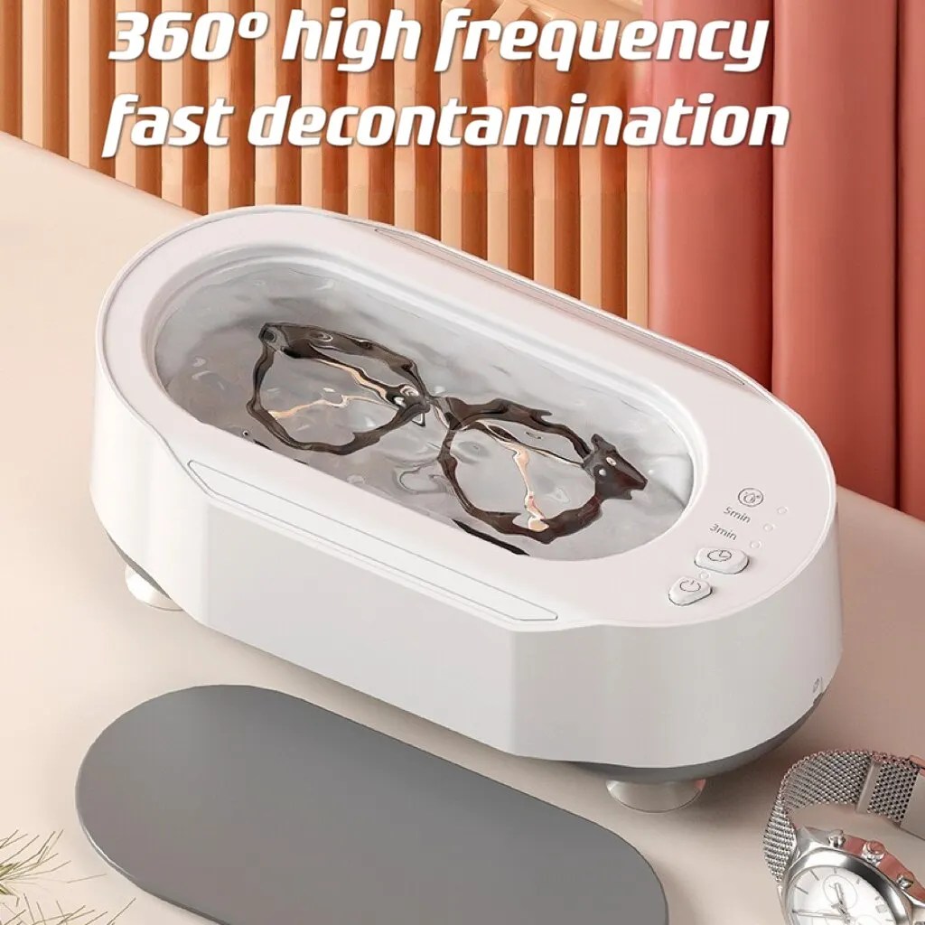 Ultrasonik temizleme makinesi gözlük temizleme makinesi ev Mini zamanlama takı izle çok fonksiyonlu otomatik temizleyici