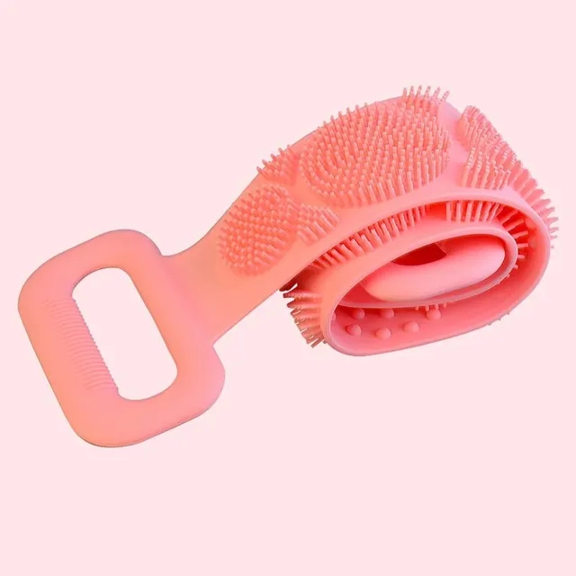 Vücut sünger silikon fırçalar banyo havluları Scrubber Rubbing arak geri soyma masajlı duş kemer genişletilmiş cilt temiz fırçalar