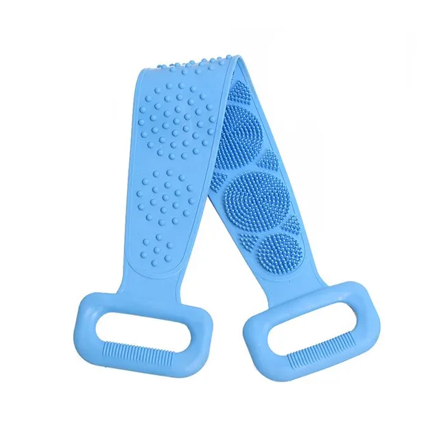 Vücut sünger silikon fırçalar banyo havluları Scrubber Rubbing arak geri soyma masajlı duş kemer genişletilmiş cilt temiz fırçalar